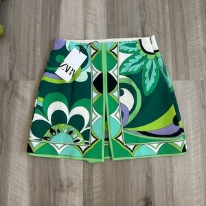 NWT Zara Abstract Print Skirt Sz S